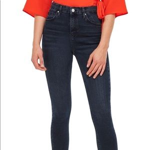 Topshop Jamie High-Rise Step Hem Jeans Size 28x32
